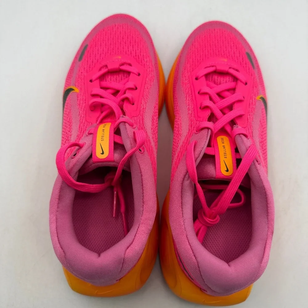 Nike Stellar Ride Shoes Kids Size 5Y Pink Black Running HQ3266-603